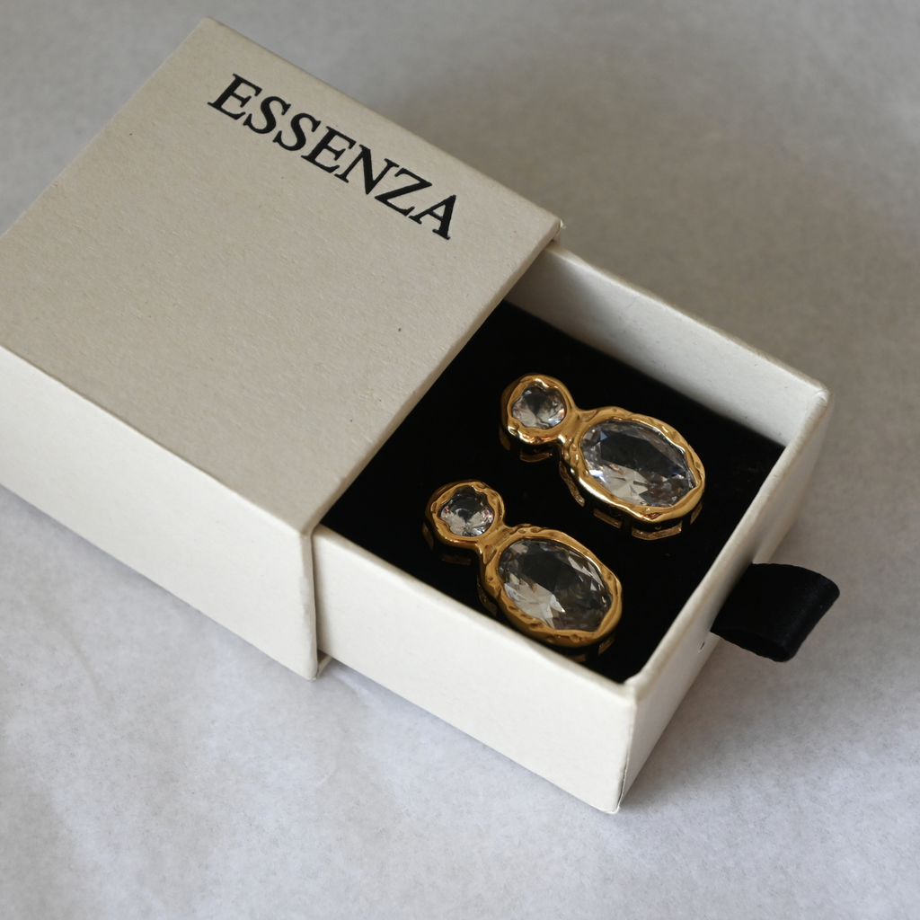 Molten Crystal Earrings