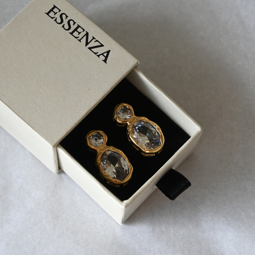 Molten Crystal Earrings