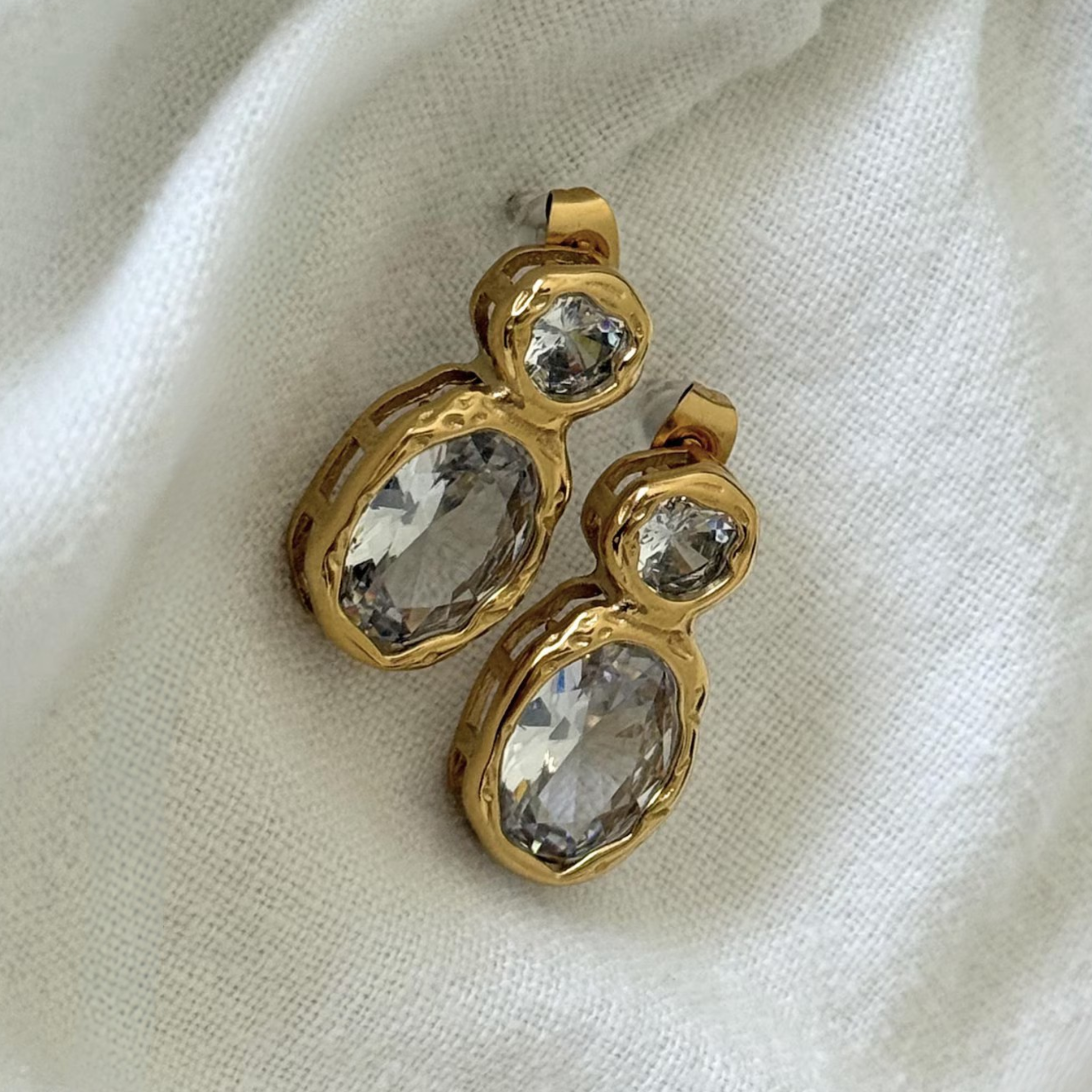 Molten Crystal Earrings