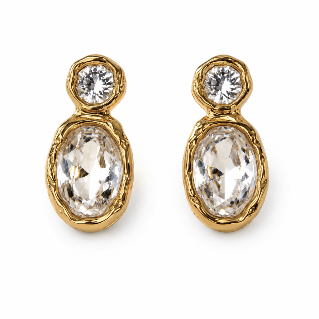 Molten Crystal Earrings