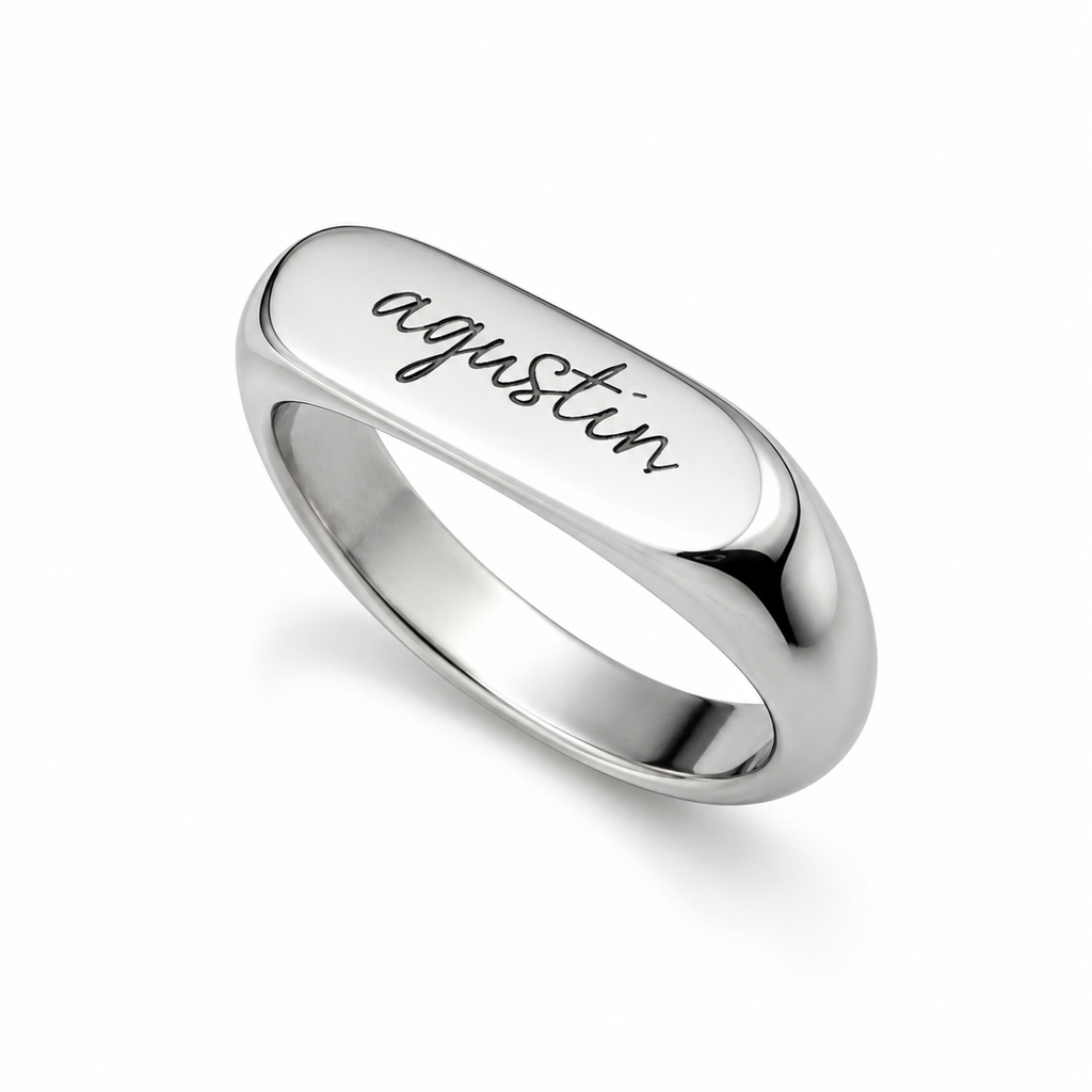 Custom Name Skinny Ring