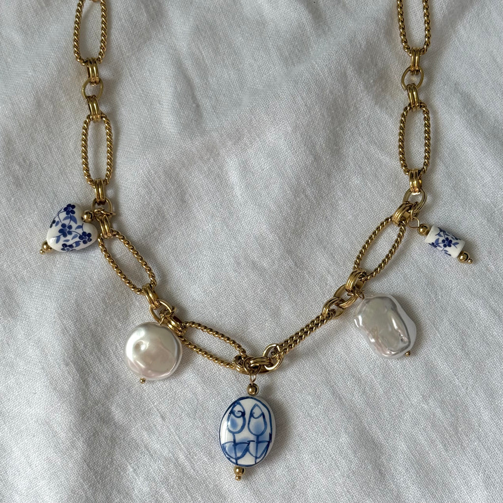 Portuguese Tile Charm Necklace