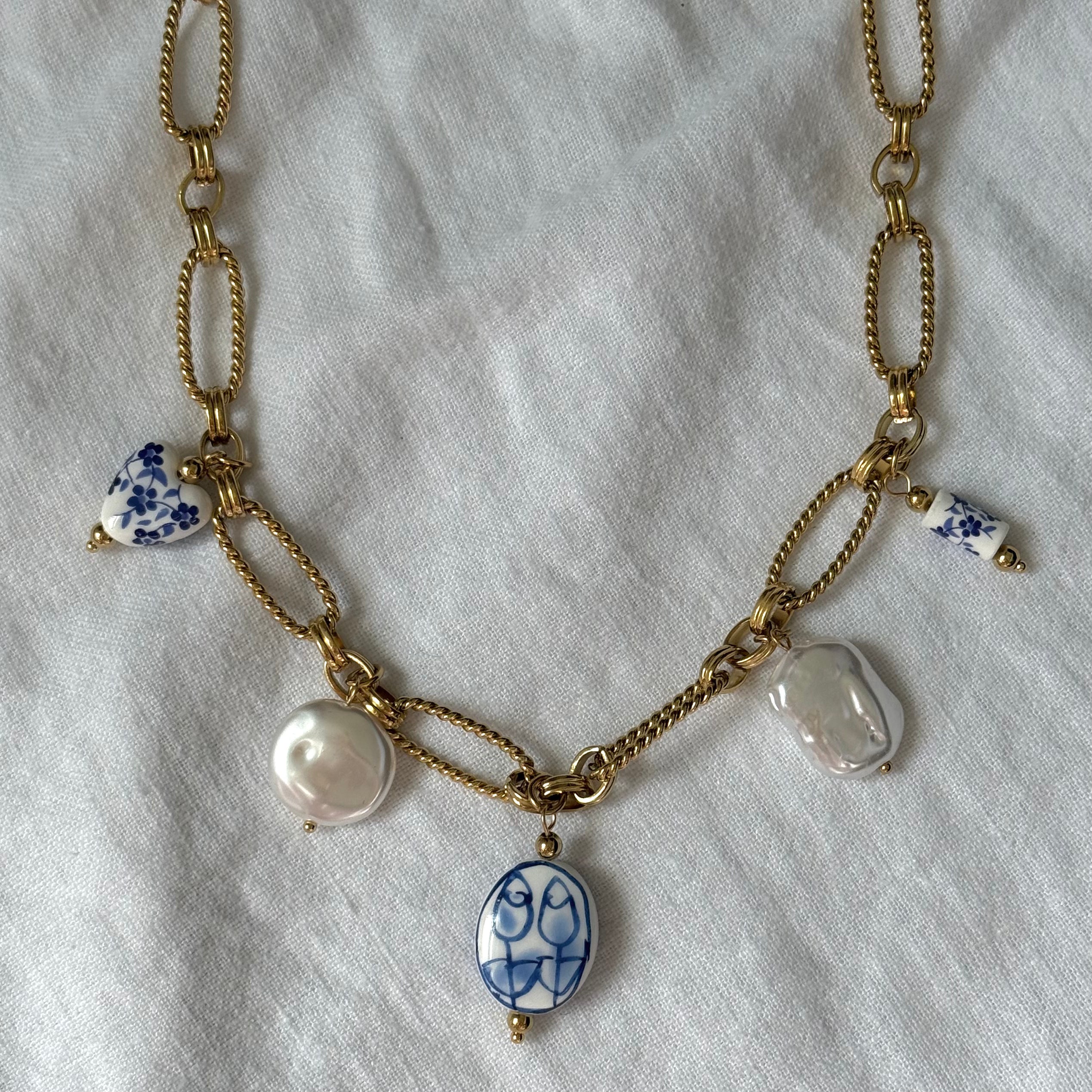 Portuguese Tile Charm Necklace