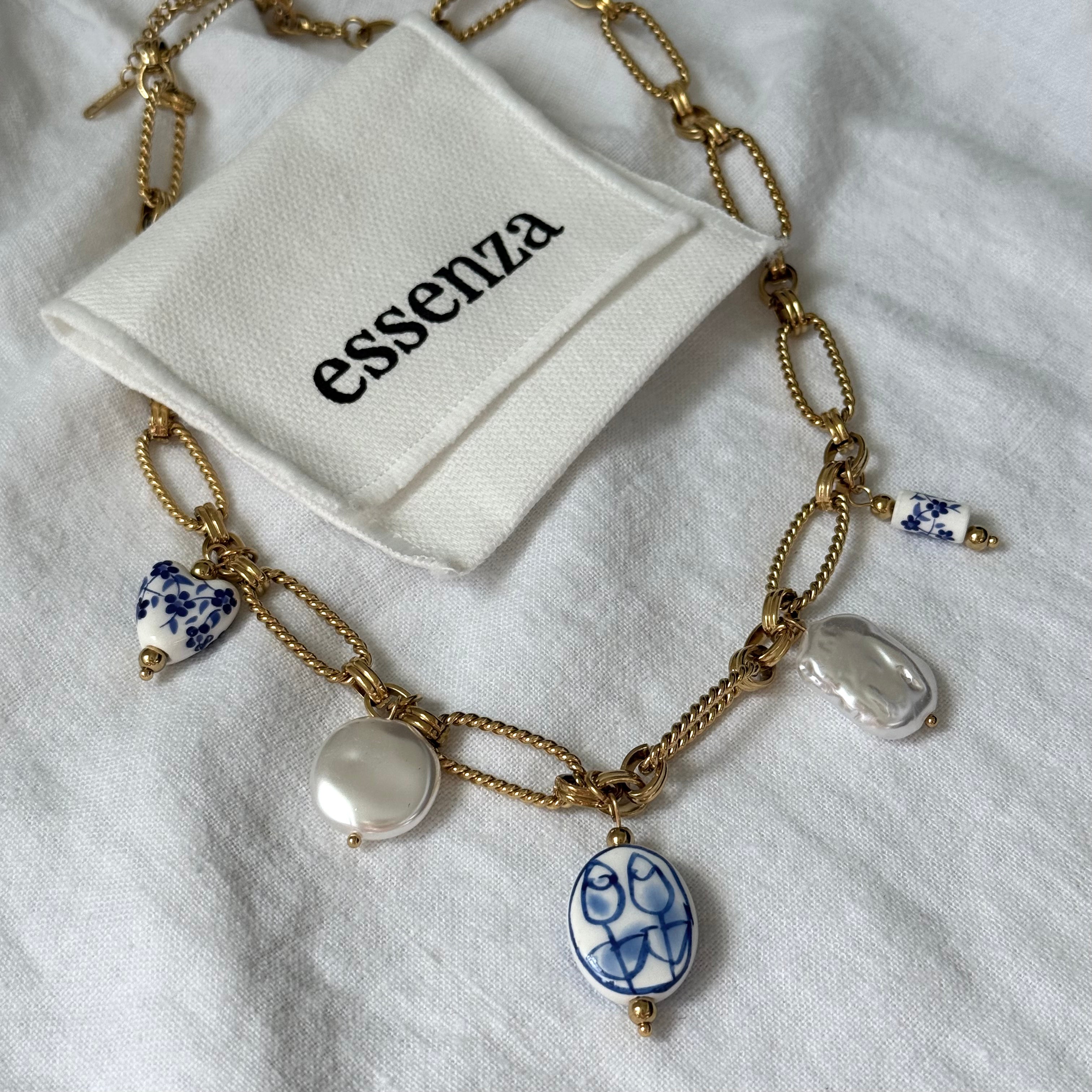 Portuguese Tile Charm Necklace