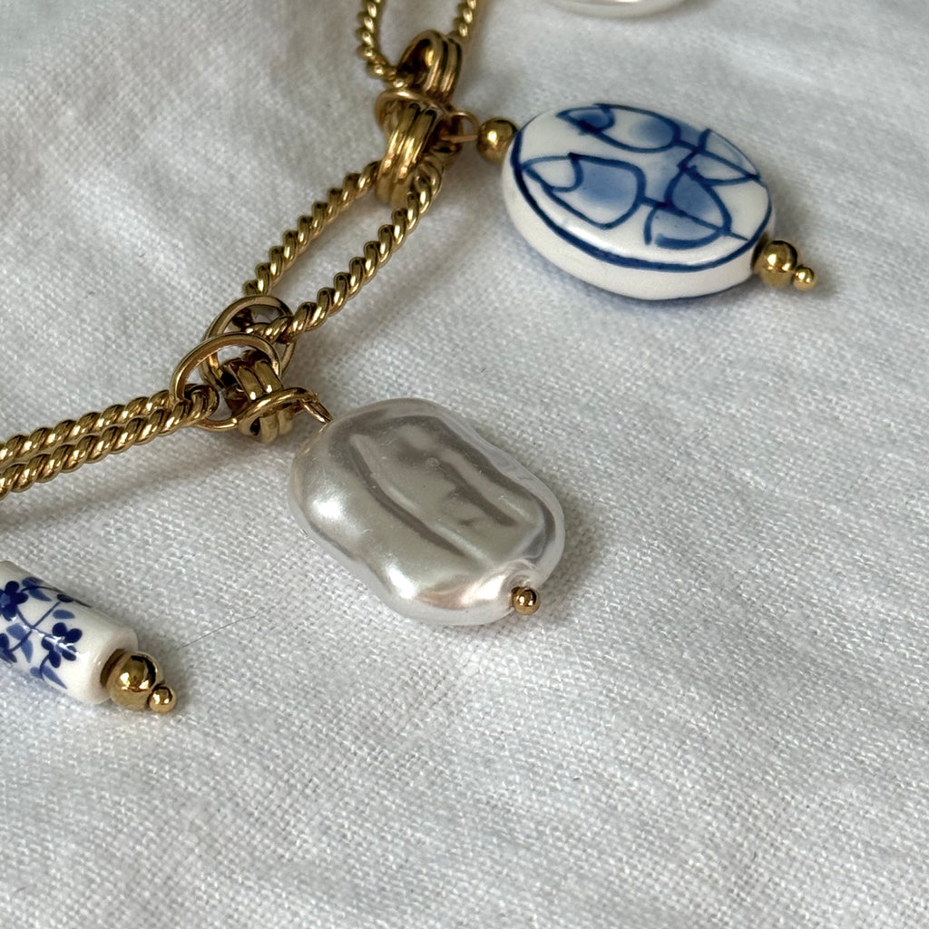 Portuguese Tile Charm Necklace