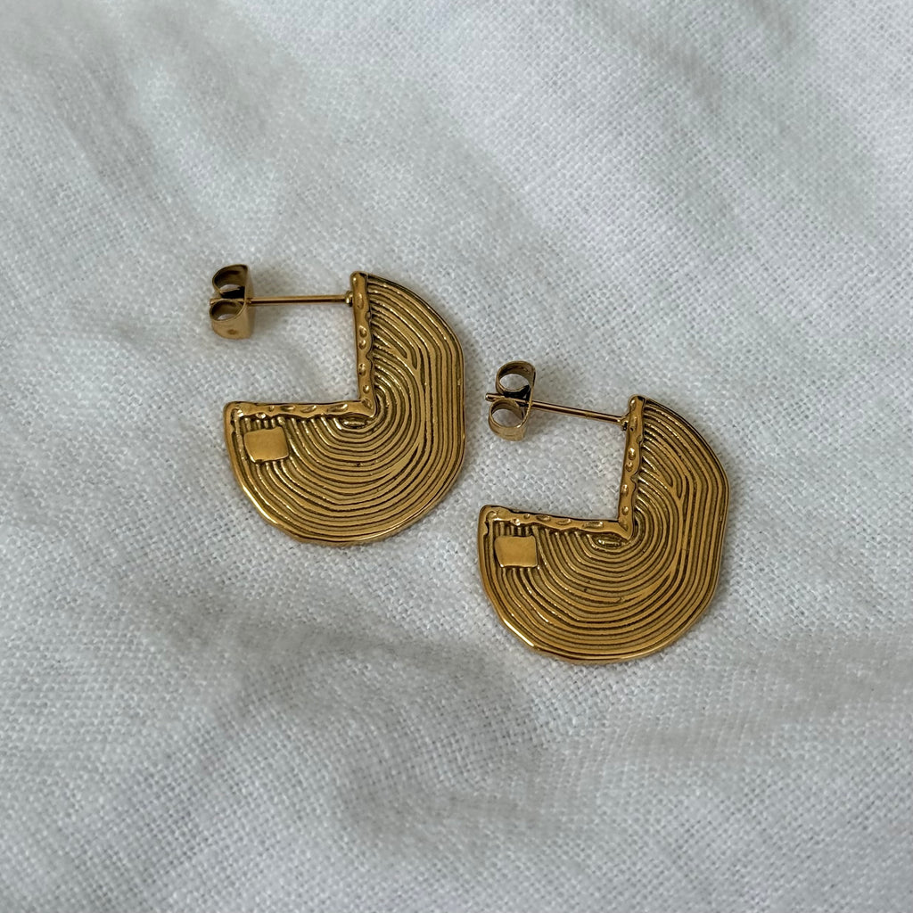 Labyrinth Hoop Earrings