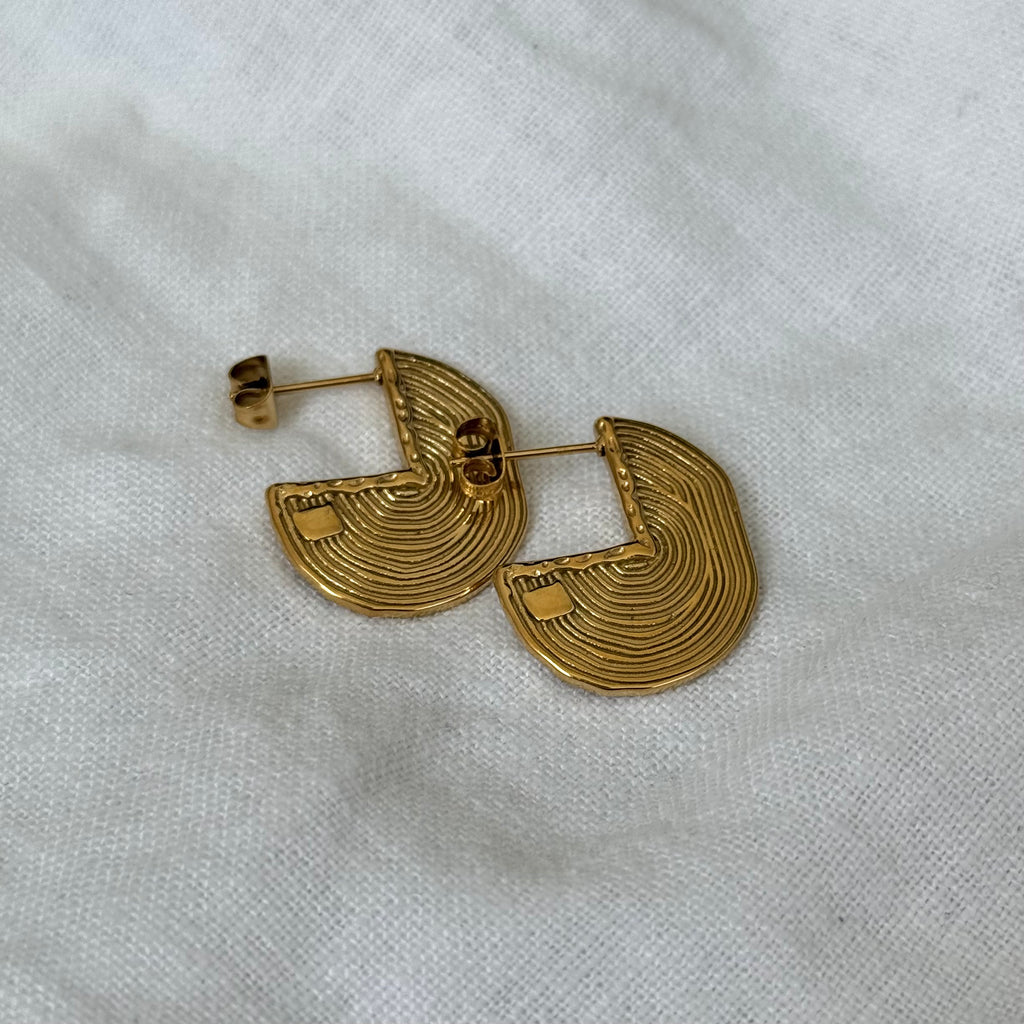 Labyrinth Hoop Earrings
