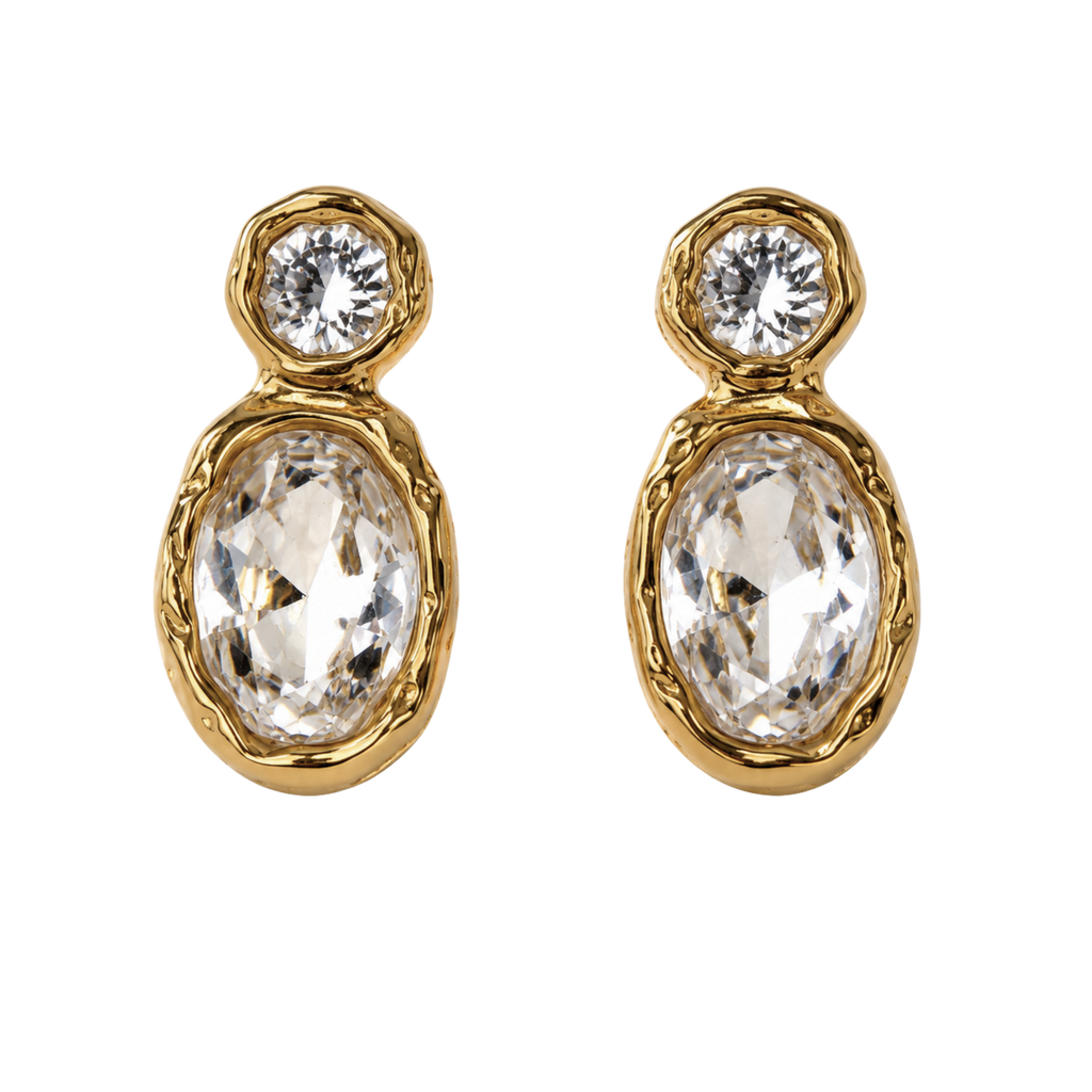 Molten Crystal Earrings