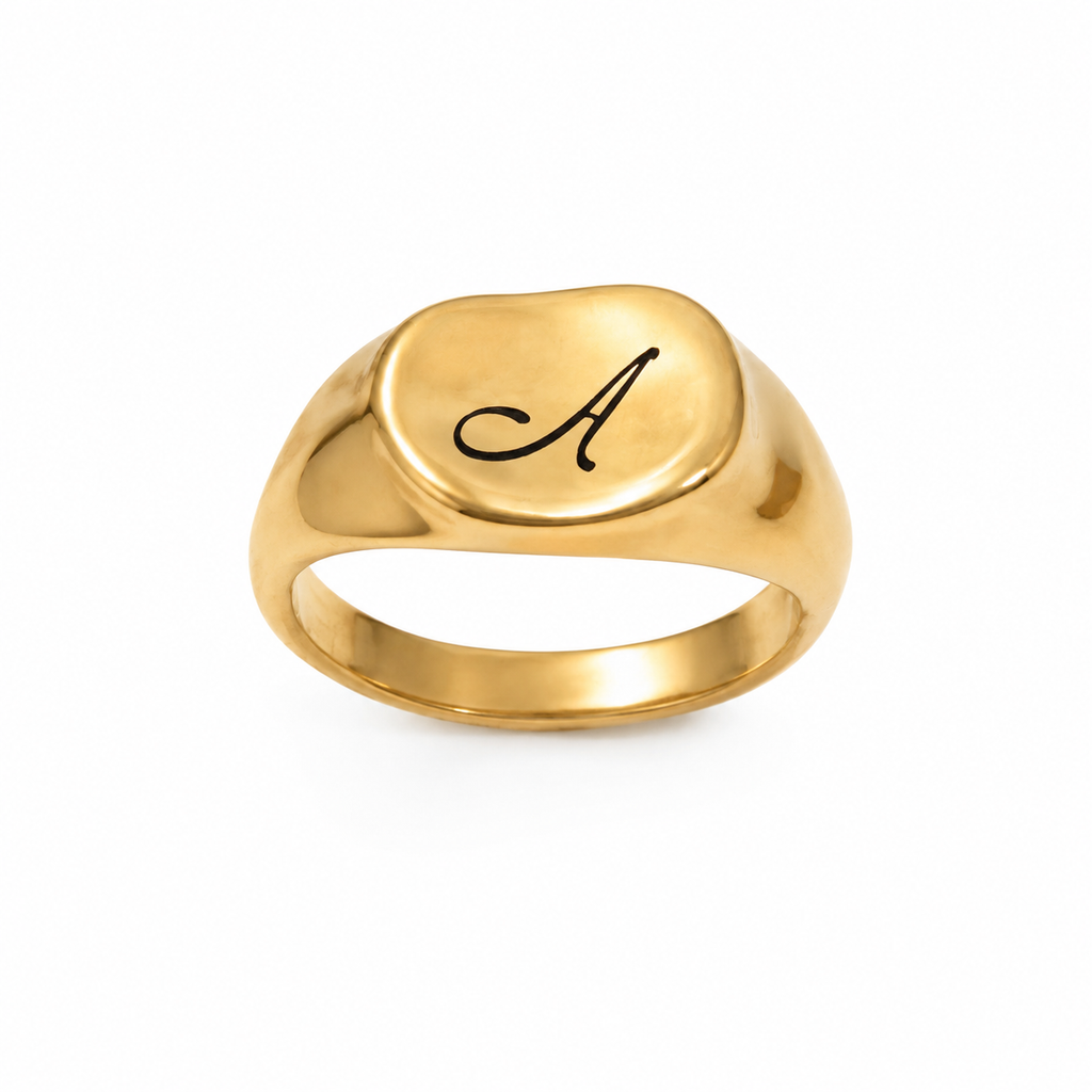Organic Shaped Initial Ring