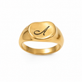 Organic Shaped Initial Ring