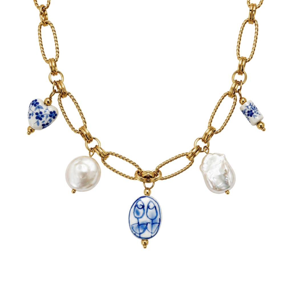 Portuguese Tile Charm Necklace