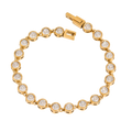 Round Bezel Tennis Bracelet