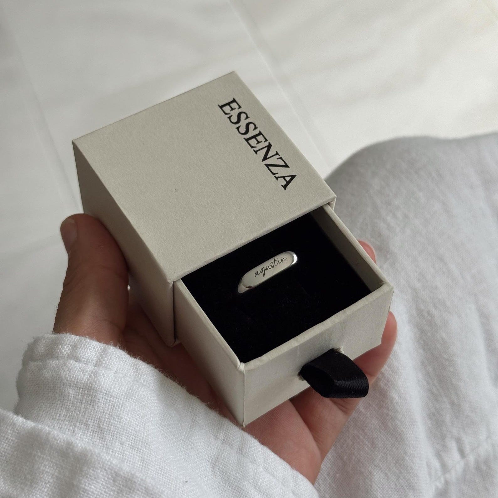 Custom Name Skinny Ring