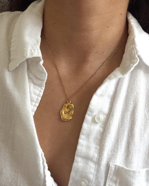 Pebble Initial Necklace